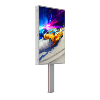 Dễ cài đặt chống nước IP65 p6 8000nits bảng quảng cáo thép LED hiển thị ngoài trời bảng quảng cáo LED giá