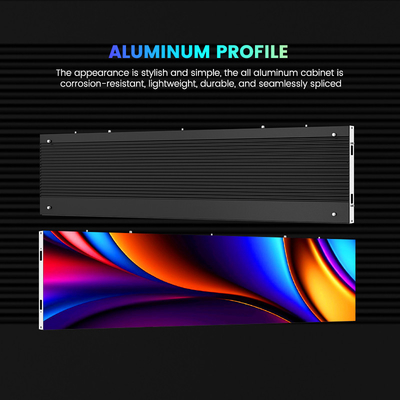 Màn hình LED tủ nhôm 500x250/750x250/1000x250mm - P1.56 P1.95 P2.5 P2.6 P2.9 P3.91 - Hoàn hảo cho quảng cáo trong nhà và triển lãm