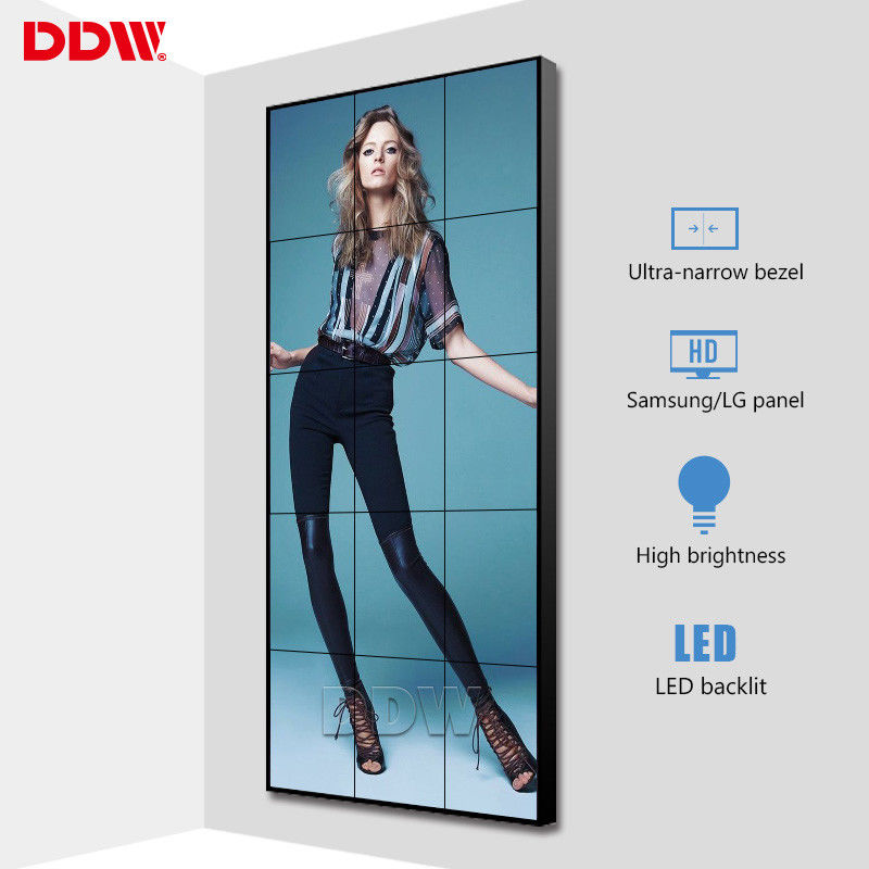 Tường video LCD liền mạch nhẹ 55 inch 3,5 Mm với bề mặt chống lóa